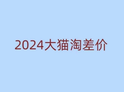 2024版大猫淘差价课程，新手也能学的无货源电商课程-金易项目网