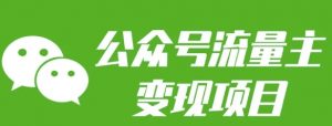 公众号流量主变现项目：每天2小时，普通人每月多挣三五千-金易项目网