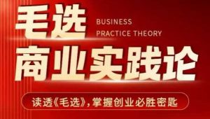 毛选商业实践论，读透《毛选》掌握创业必胜密匙-金易项目网