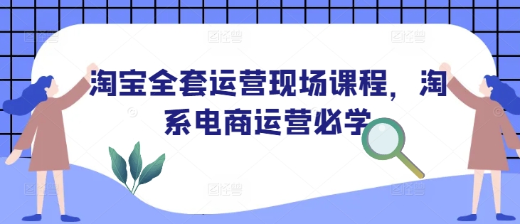 淘宝全套运营现场课程，淘系电商运营必学-金易项目网