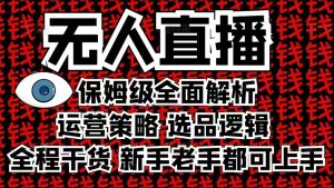 2025无人直播这么做就对了，保姆级全面解析，全程干货，新手老手都可上手-金易项目网