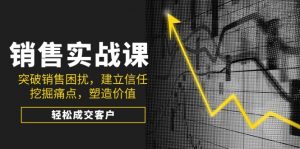 销售实战课，突破销售困扰，建立信任，挖掘痛点，塑造价值，轻松成交客户-金易项目网