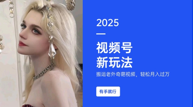 搬运老外奇葩视频，撸视频号分成计划收益，每天只需一小时，新手小白轻松月入过W-金易项目网