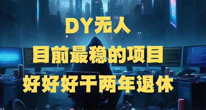 DY无人，目前最稳的项目，矩阵放大边旅游边赚钱，好好好干两年退休-金易项目网
