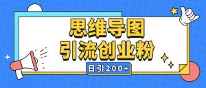 暴力引流全平台通用思维导图引流玩法ai一键生成日引200+-金易项目网