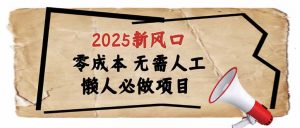 2025新风口，懒人必做项目，零成本无需人工，轻松上手无门槛-金易项目网