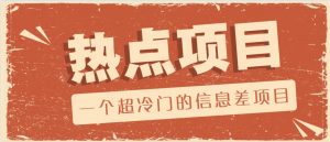 一个超冷门的信息差项目，出售各种协议模板，一个月收益竟高达20000+-金易项目网