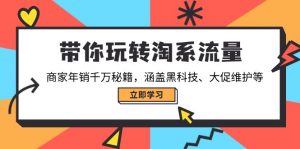 带你玩转淘系流量，商家年销千万秘籍，涵盖黑科技、大促维护等-金易项目网
