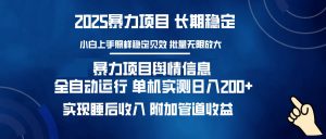 暴力项目舆情信息：多平台全自动运行 单机日入200+ 实现睡后收入-金易项目网