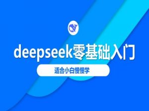 deepseek零基础入门-deepseek教程2025，适合小白慢慢学-金易项目网
