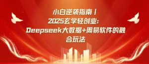 小白逆袭指南，2025玄学轻创业：Deepseek大数据+周易算法的融合玩法-金易项目网