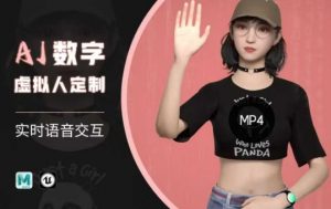 Ai数字人虚拟(智能体)实时语音交互特训营，​自行定制超写实角色AI数字人交互技术-金易项目网