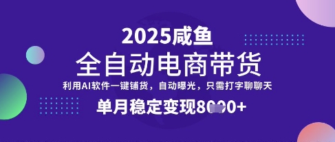 全网首发【闲鱼全自动电商带货】三年磨一剑，一朝露锋芒，单月稳定变现8k+【揭秘】-金易项目网
