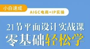 AIGC电商必备实操21节平面设计实战课，教你玩转AI-金易项目网