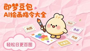 即梦豆包AI绘画指令大全：海量关键词库一键复制，出图效率提升10倍，轻松日更百图-金易项目网
