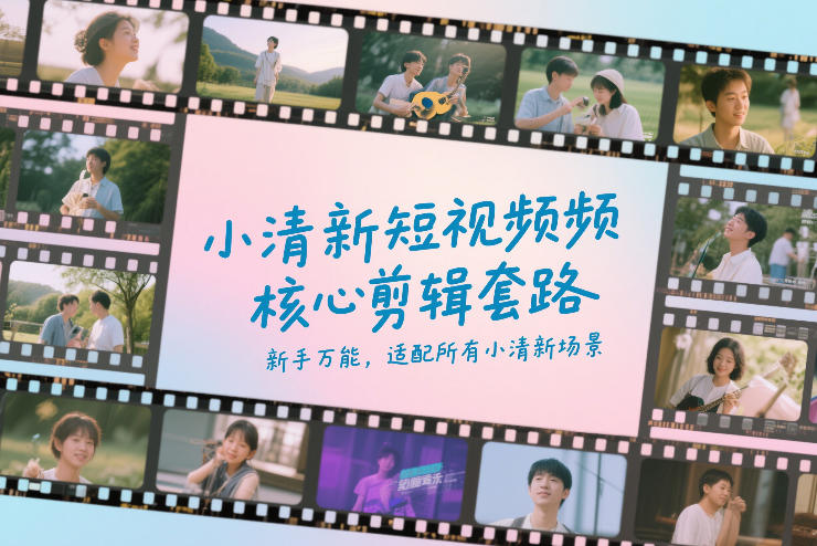 小清新短视频核心剪辑套路，新手万能，适配所有小清新场景