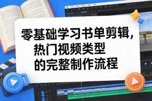 零基础学习书单剪辑，热门视频类型的完整制作流程(更新2026)-金易项目网