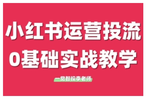 小红书运营投流，小红书广告投放从0到1的实战课，学完即可开始投放(更新26年)-金易项目网