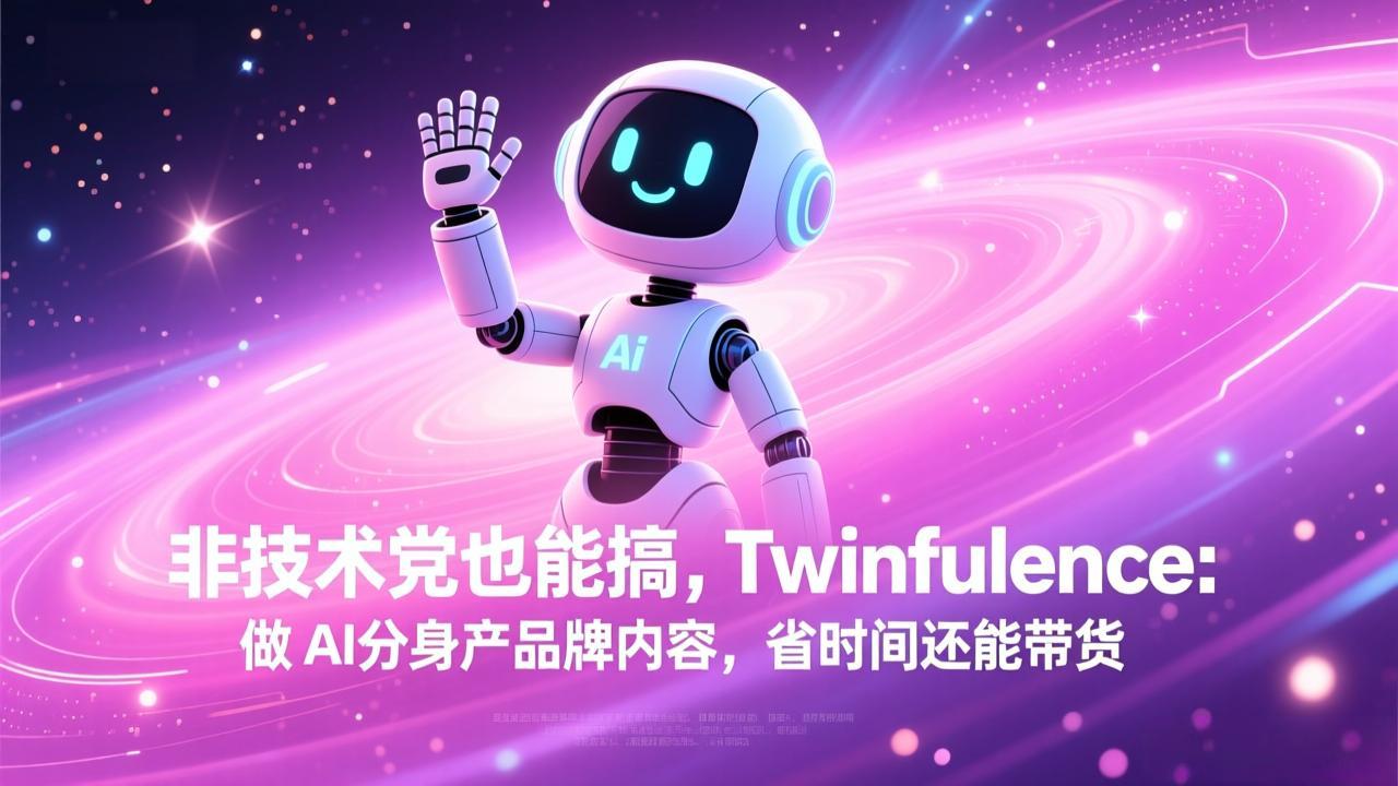 非技术党也能搞!Twinfluence:做 AI 分身产品牌内容,省时间还能带货-金易项目网