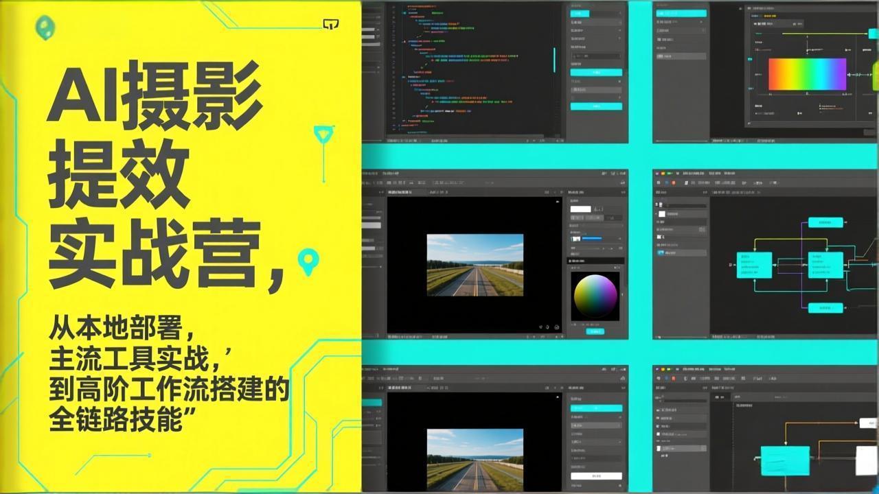 AI+摄影提效实战营，从本地部署，主流工具实战，到高阶工作流搭建的全链路技能-金易项目网
