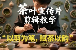 茶叶宣传片剪辑教学，以剪为笔，赋茶以韵，新手也能拍出高级感-金易项目网