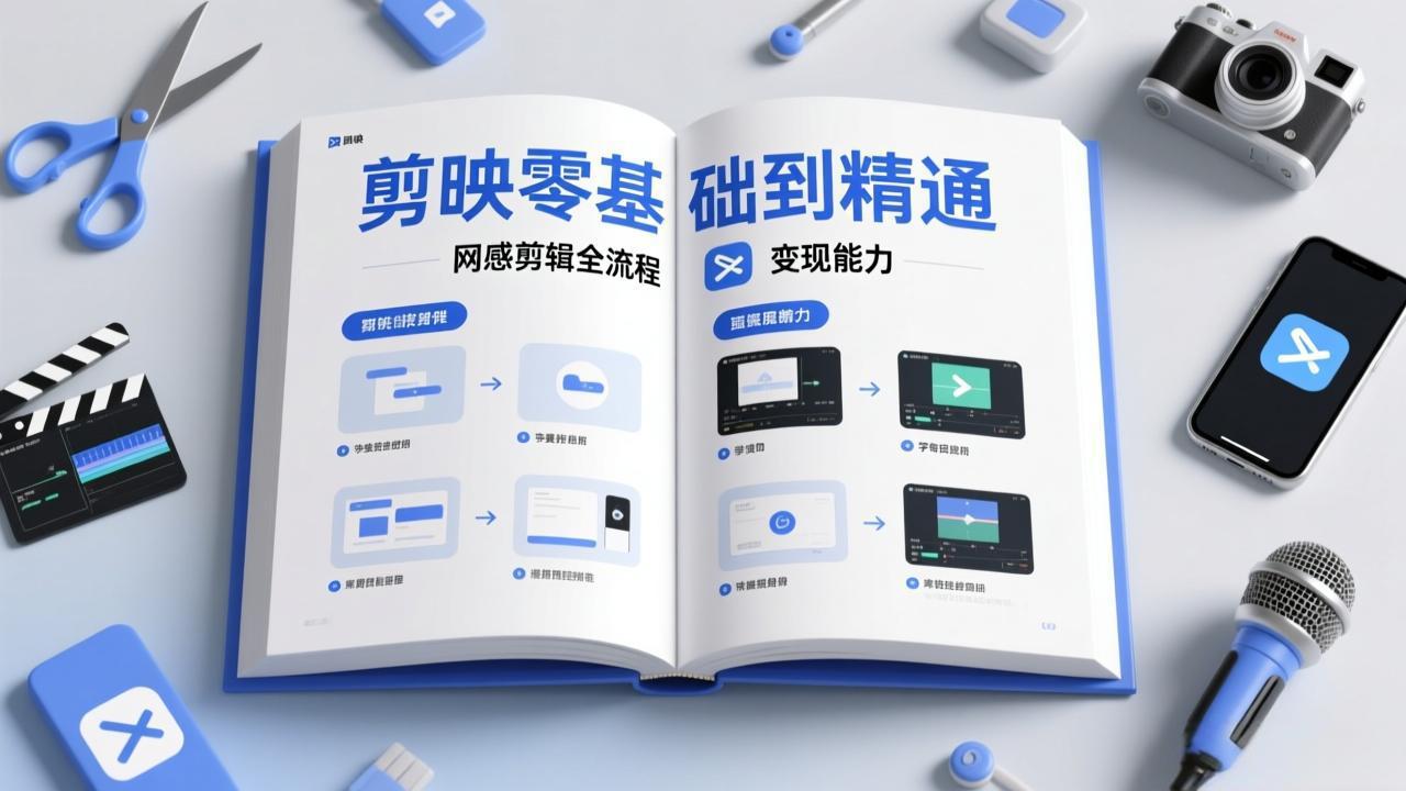 剪映零基础也能快速上手，从入门到精通掌握网感剪辑全流程，掌握能直接变现的剪辑能力-金易项目网
