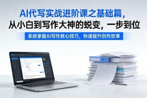 AI代写实战进阶课之基础篇，从小白到写作大神的蜕变，一步到位【揭秘】-金易项目网