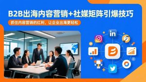 B2B出海内容营销+社媒矩阵引爆技巧：抓住内容营销的红利，让企业出海更轻松-金易项目网
