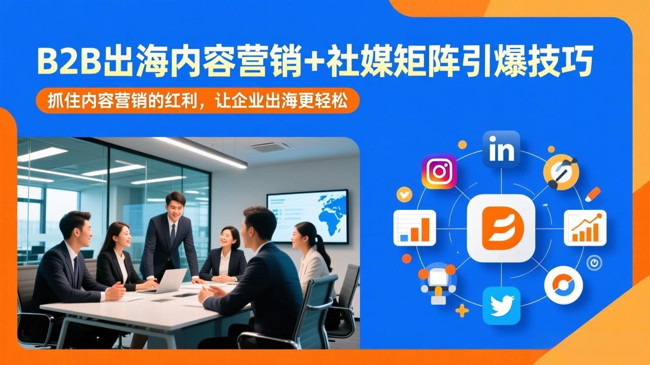 B2B出海内容营销+社媒矩阵引爆技巧：抓住内容营销的红利，让企业出海更轻松-金易项目网