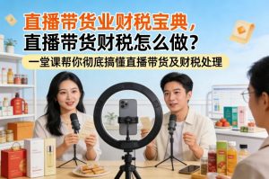 直播带货业财税宝典，直播带货财税怎么做？一堂课帮你彻底搞懂直播带货及财税处理-金易项目网