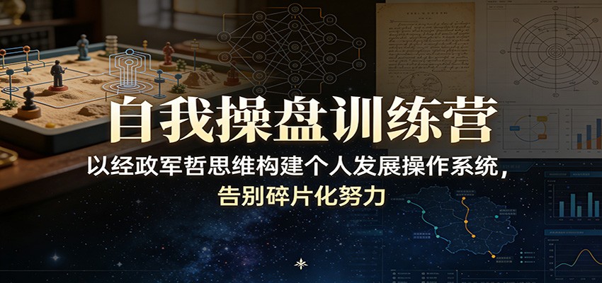 图片[1]-自我操盘训练营：以经政军哲思维构建个人发展操作系统，告别碎片化努力-金易项目网