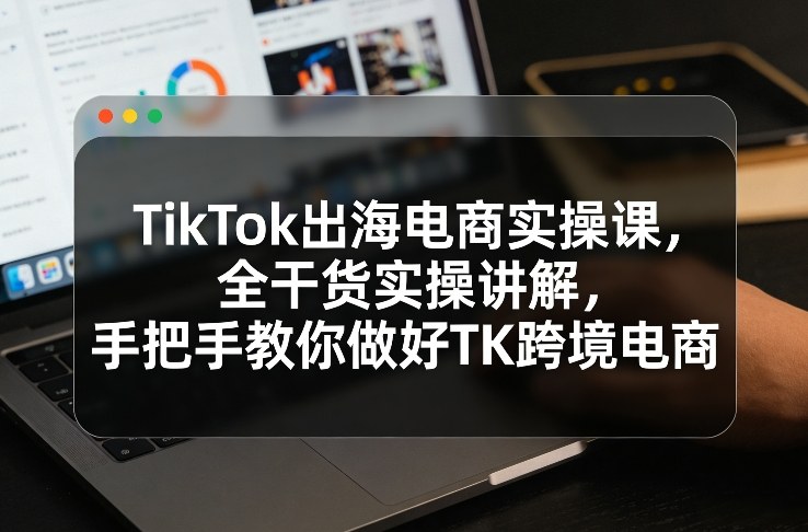 TikTok出海电商实操课，全干货实操讲解，手把手教你做好TK跨境电商-金易项目网