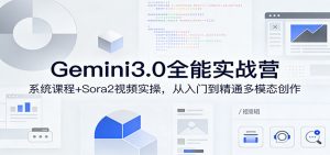 Gemini3.0实战系统课，Sora2视频实操，从入门到精通多模态创作-金易项目网
