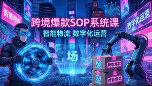 跨境爆款SOP系统课，“内容飞轮+精准投放+AI自动化”为核心，拆解“人×货×场”黄金公式-金易项目网