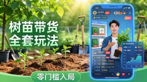 视频号AI树苗带货全套玩法：零门槛入局，掌握豆包、千问等AI工具制作树苗视频的全套流程-金易项目网