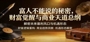 富人不能说的秘密，财富觉醒与商业天道总纲，解密未来暴利风口与机遇形态-金易项目网