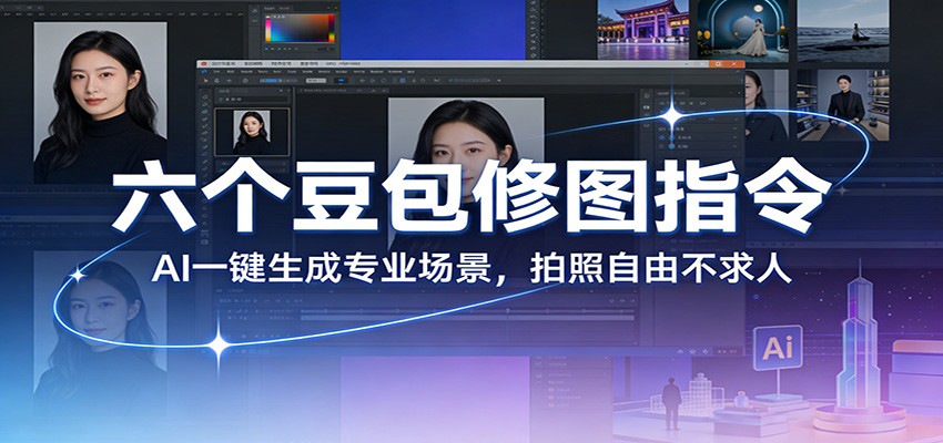 六个豆包修图指令：AI 一键生成专业场景，拍照自由不求人-金易项目网