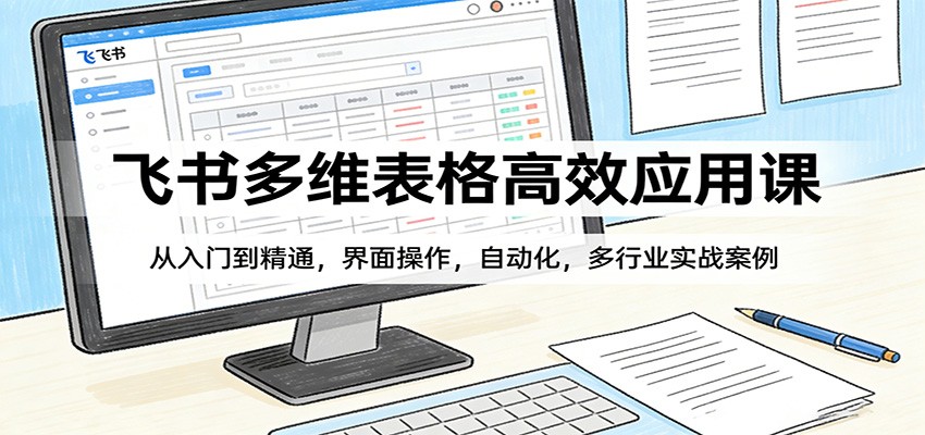 飞书多维表格高效应用课：从入门到精通，界面操作，自动化，多行业实战案例-金易项目网