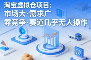 淘宝虚拟仓项目，市场大，需求广，零竞争，赛道几乎没人操作-金易项目网