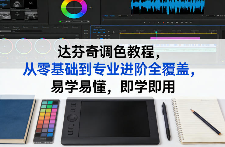 达芬奇调色教程，从零基础到专业进阶全覆盖，易学易懂，即学即用-金易项目网