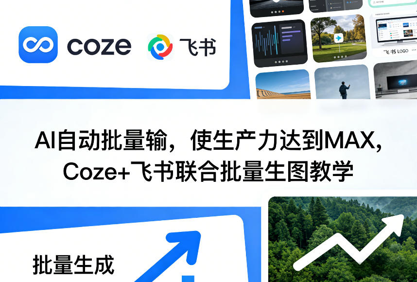 AI自动批量输，使生产力达到MAX，Coze+飞书联合批量生图教学-金易项目网