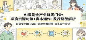 AI漫剧全产业链闭门会：深度资源对接+资本运作+发行路径解析-金易项目网