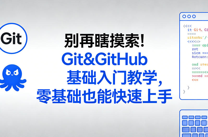 别再瞎摸索！Git&GitHub基础入门教学，零基础也能快速上手-金易项目网