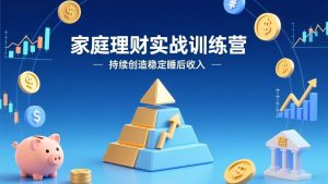 家庭理财实战训练营：从0到1建体系，三阶进阶层层递进，助你持续创造稳定睡后收入-金易项目网