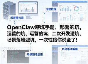 OpenClaw小龙虾避坑手册，部署的坑，运营的坑，二次开发避坑，场景落地避坑，一次性给你说全了！-金易项目网