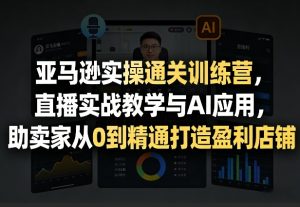 亚马逊实操通关训练营，直播实战教学与AI应用，助卖家从0到精通打造盈利店铺(更新3月23日)-金易项目网