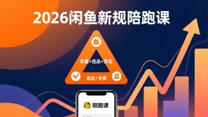 2026闲鱼高阶陪跑课全新上线，带你吃透新规玩转选品流量，从零搭建稳定变现盈利体系-金易项目网