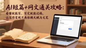 AI短篇+网文通关攻略：看懂就能写、写完就能过稿，让写作变现不再依赖天赋与文笔-金易项目网