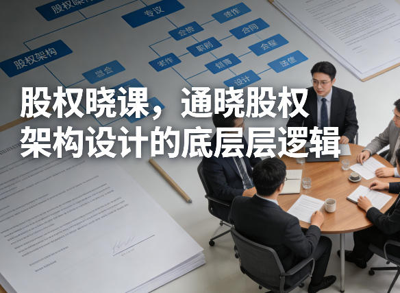 股权晓课，通晓股权架构设计的底层逻辑-金易项目网