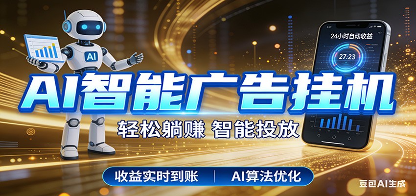 图片[1]-智能广告挂机新时代，利用碎片化时间实现稳定被动收益，AI帮你持续盈利-金易项目网